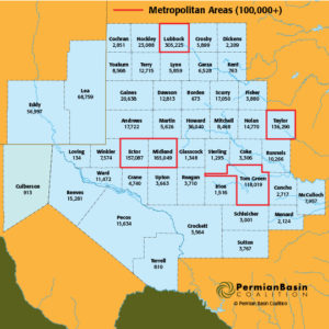 Population By County Permian Basin Coalition